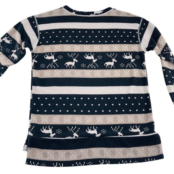 Reindeer Striped Sweater Sew In Love S Womens Polyester Spandex - Picture 5 of 5